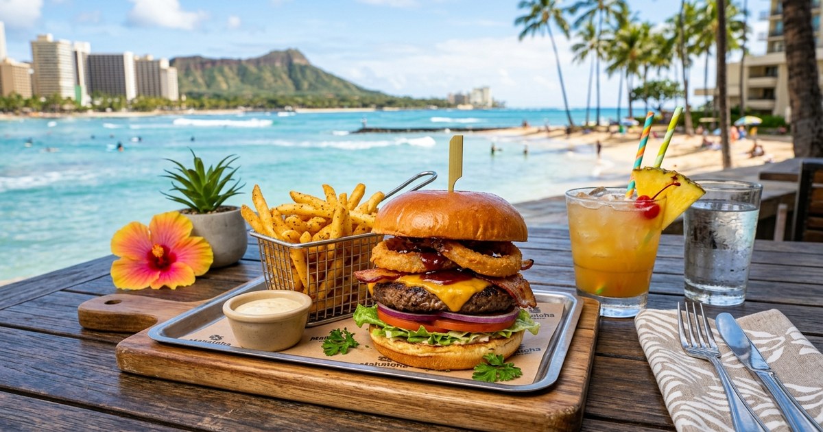 マハロハバーガーでジューシーなハワイ島産ビーフを満喫!おすすめバーガーと注文手順