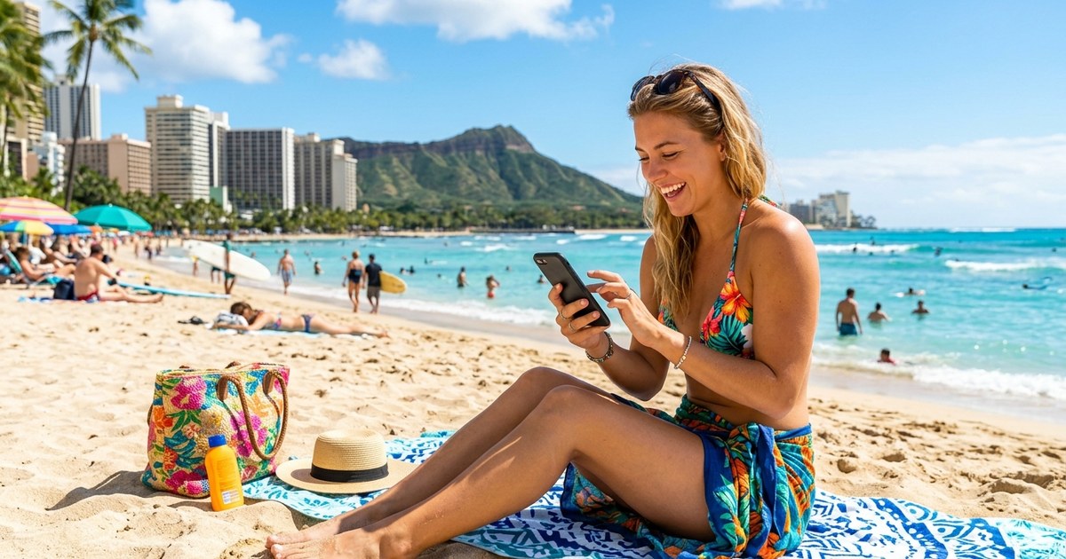 ハワイ旅行のスマホ通信ガイド！eSIMとレンタルWi-Fiの違いと失敗しない選び方